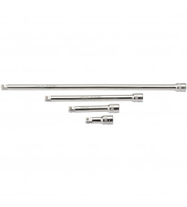 Draper Expert Wobble Extension Bar Set, 1/2 Sq. Dr., Micro Satin Chrome (4 Piece)