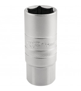 Draper Expert 14mm Thread 6 Point Satin Chrome Spark Plug Socket, 1/2 Sq. Dr., 21mm