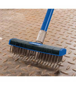 Stainless Steel Bristle Scrub Brush, 180mm