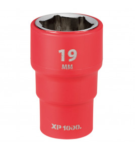 XP1000® VDE Socket, 3/8 Sq. Dr., 19mm