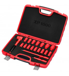 XP1000® VDE Metric Socket Set, 1/2 Sq. Dr. (19 Piece)