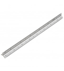Aluminium Triangle Scale Rule, 300mm