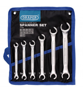 Flare Nut Spanner Set (6 Piece)