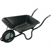 Heavy Duty Plastic Tray Contractors Wheelbarrow, 85L