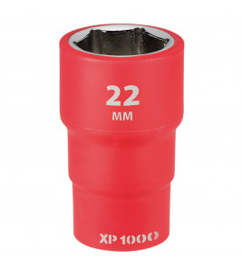 XP1000® VDE Socket, 1/2 Sq. Dr., 22mm
