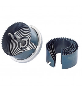 Carbon Steel Holesaw Kit for Wood and Plastics, 32 - 64mm (7 Piece)