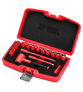 XP1000® VDE Metric Socket Set, 1/4 Sq. Dr. (17 Piece)