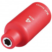 XP1000® VDE Socket, 1/4 Sq. Dr., 4mm