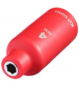XP1000® VDE Socket, 1/4 Sq. Dr., 4mm