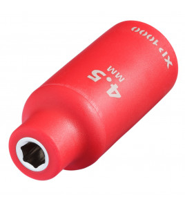XP1000® VDE Socket, 1/4 Sq. Dr., 4.5mm