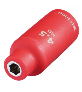 XP1000® VDE Socket, 1/4 Sq. Dr., 4.5mm
