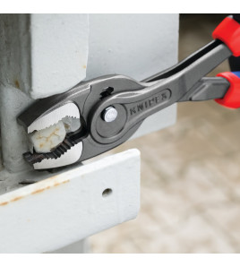 KNIPEX 82 02 250 SB TwinGrip Front and Side Gripping Pliers, 257mm