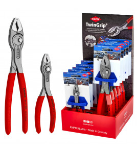 KNIPEX 00 18 01 V53 TwinGrip Front and Side Gripping Pliers Countertop Dispenser (12 Piece)
