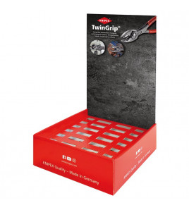 KNIPEX 00 18 01 V53 TwinGrip Front and Side Gripping Pliers Countertop Dispenser (12 Piece)