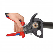 KNIPEX 95 31 280 Ratchet Action Cable Cutter, 280mm