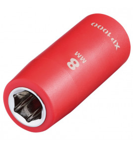 XP1000® VDE Socket, 1/4 Sq. Dr., 8mm
