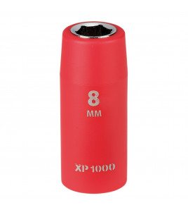 XP1000® VDE Socket, 1/4 Sq. Dr., 8mm