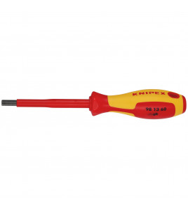 KNIPEX 98 13 60 VDE Insulated Hexagon Screwdriver, 6 x 75mm