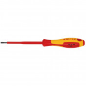 KNIPEX 98 20 35 VDE Insulated Slotted Screwdriver, 3.5 x 100mm