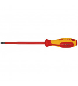KNIPEX 98 20 65 VDE Insulated  Slotted Screwdriver, 6.5 x 150mm
