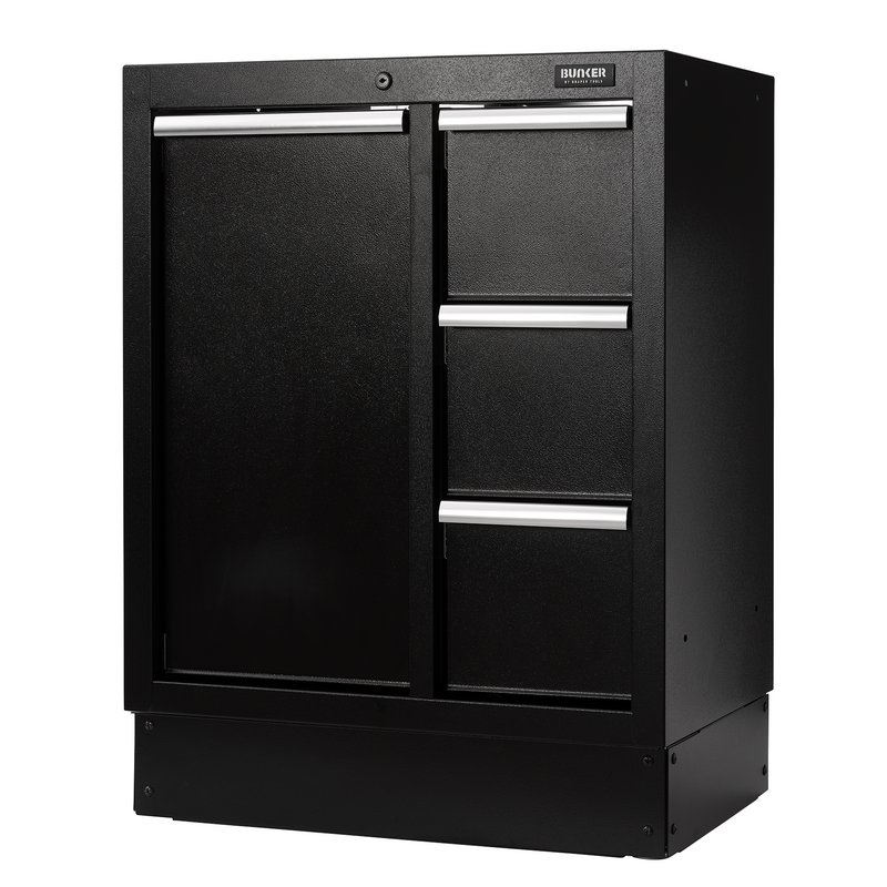 BUNKER Modular Power Tool Base Cabinet, 4 Drawer, 680mm
