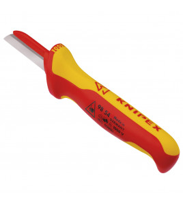 KNIPEX 98 54 SB VDE Cable Knife, Back of Blade Plastic Coated, 190mm