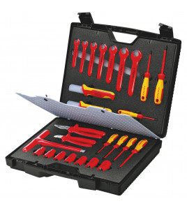 KNIPEX 98 99 12 Standard Tool Case With Insulated Tools, 26 Parts