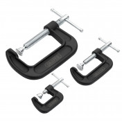 Heavy Duty G-Clamp Set (3 Piece)