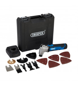 12V Oscillating Multi-Tool (33 Piece), 1 x Battery, 1.5Ah, 1 x Fast Charger