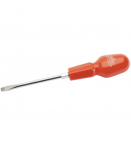 Plain Slot Flared Tip Cabinet Pattern Screwdriver, 6 x 100mm (Sold Loose) - Discontinued