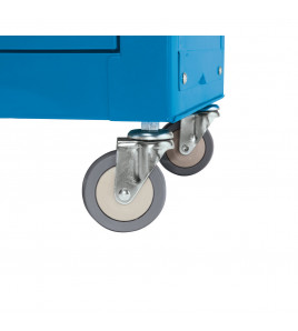 Combined Roller Cabinet and Tool Chest, 6 Drawer, 24, Blue