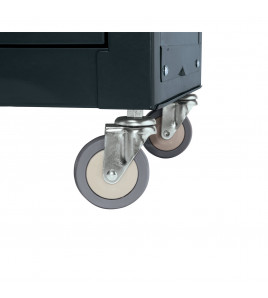 Combined Roller Cabinet and Tool Chest, 6 Drawer, 24, Black