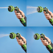 8 Pattern Spray Gun with Thumb Control