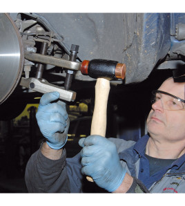 Copper/Rawhide Faced Hammer, 1100g/38oz