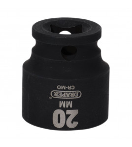 Draper Hi-TORQ® Impact Socket, 3/8 Sq. Dr., 20mm