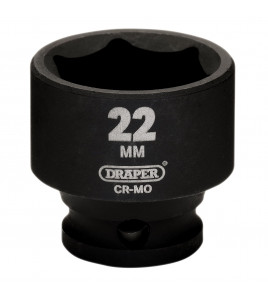 Draper HI-TORQ® Metric Impact Socket, 3/8 Sq. Dr., 22mm