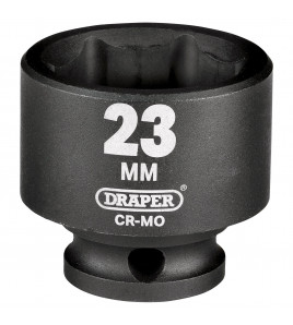Draper Hi-TORQ® Impact Socket, 3/8 Sq. Dr., 23mm