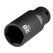 Draper HI-TORQ® Metric Deep Impact Socket, 3/8 Sq. Dr., 20mm