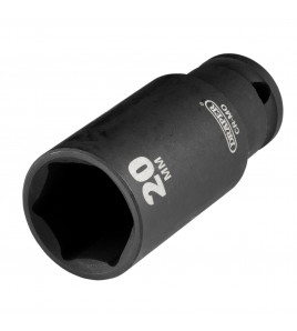 Draper HI-TORQ® Metric Deep Impact Socket, 3/8 Sq. Dr., 20mm