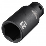 Draper HI-TORQ® Metric Deep Impact Socket, 3/8 Sq. Dr., 21mm