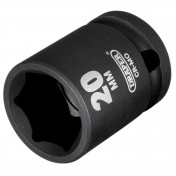 Draper Hi-TORQ® Impact Socket, 1/2 Sq. Dr., 20mm