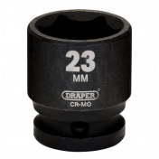 Draper HI-TORQ® Metric Impact Socket, 1/2 Sq. Dr., 23mm