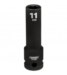 Draper Hi-TORQ® Deep Impact Socket, 1/2 Sq. Dr., 11mm