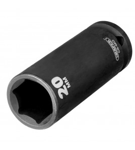 Draper Hi-TORQ® Deep Impact Socket, 1/2 Sq. Dr., 20mm