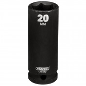 Draper Hi-TORQ® Deep Impact Socket, 1/2 Sq. Dr., 20mm