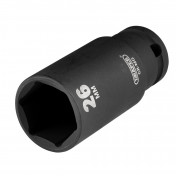 Draper HI-TORQ® Metric Deep Impact Socket, 3/8 Sq. Dr., 26mm