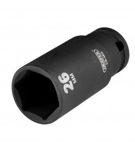 Draper HI-TORQ® Metric Deep Impact Socket, 1/2 Sq. Dr., 26mm