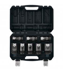 Draper HI-TORQ® Metric Deep Impact Socket Set, 1 Sq. Dr. (8 Piece)