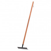 Carbon Steel Garden Rake with FSC Ash Handle