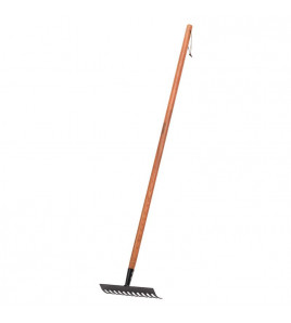 Carbon Steel Garden Rake with FSC Ash Handle